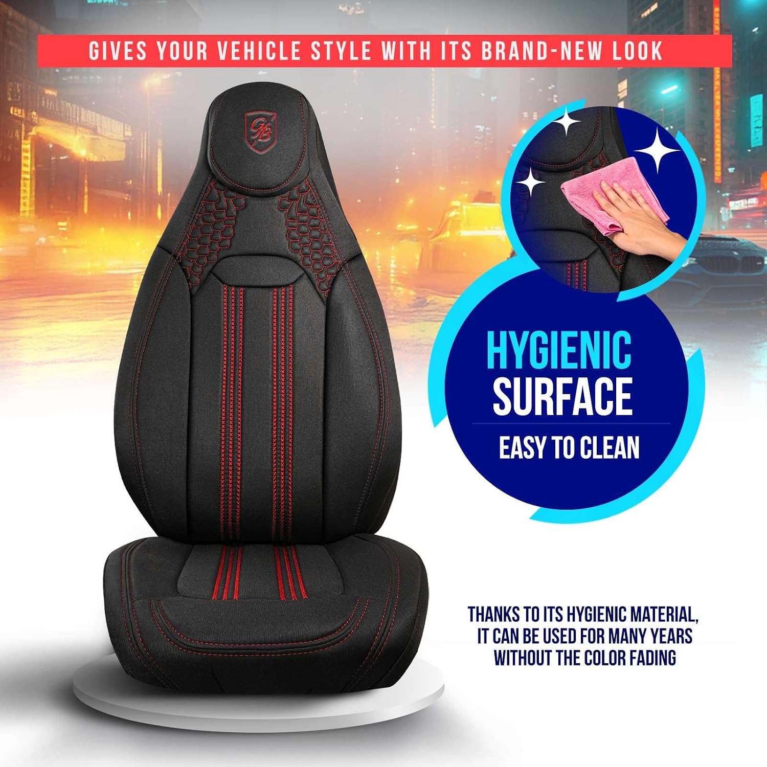 Premium Car Seat Covers Front Seat, Jarse Car Seat Cover for SUV, Cars, Most Pickups, Car Seat Protector, Car Seat Covers Front Seats
