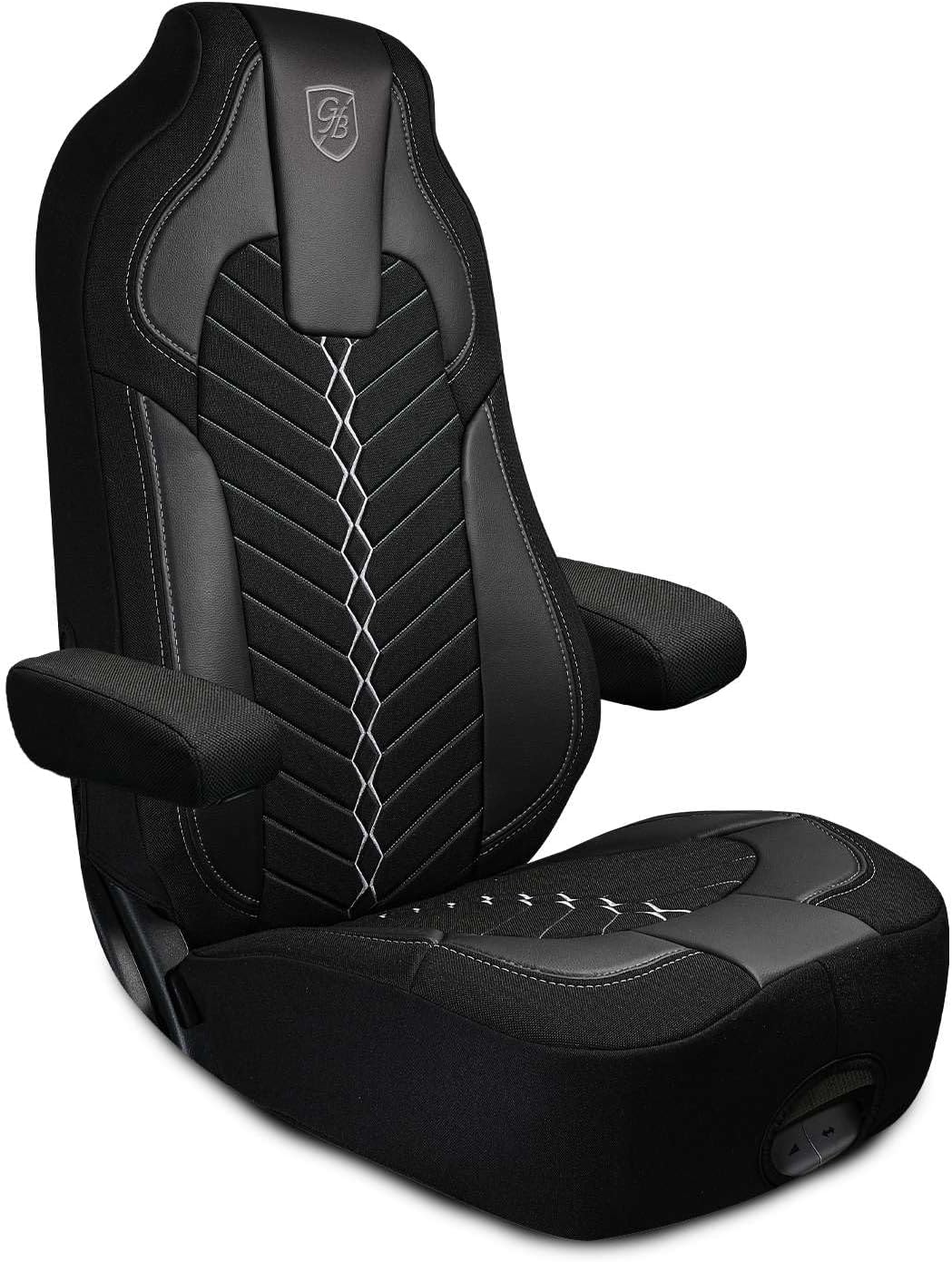 Custom Fit Truck Seat Cover for Kenworth T680, T880, W990, Linen Fabric, Includes Armrest Covers and Assebly Tool