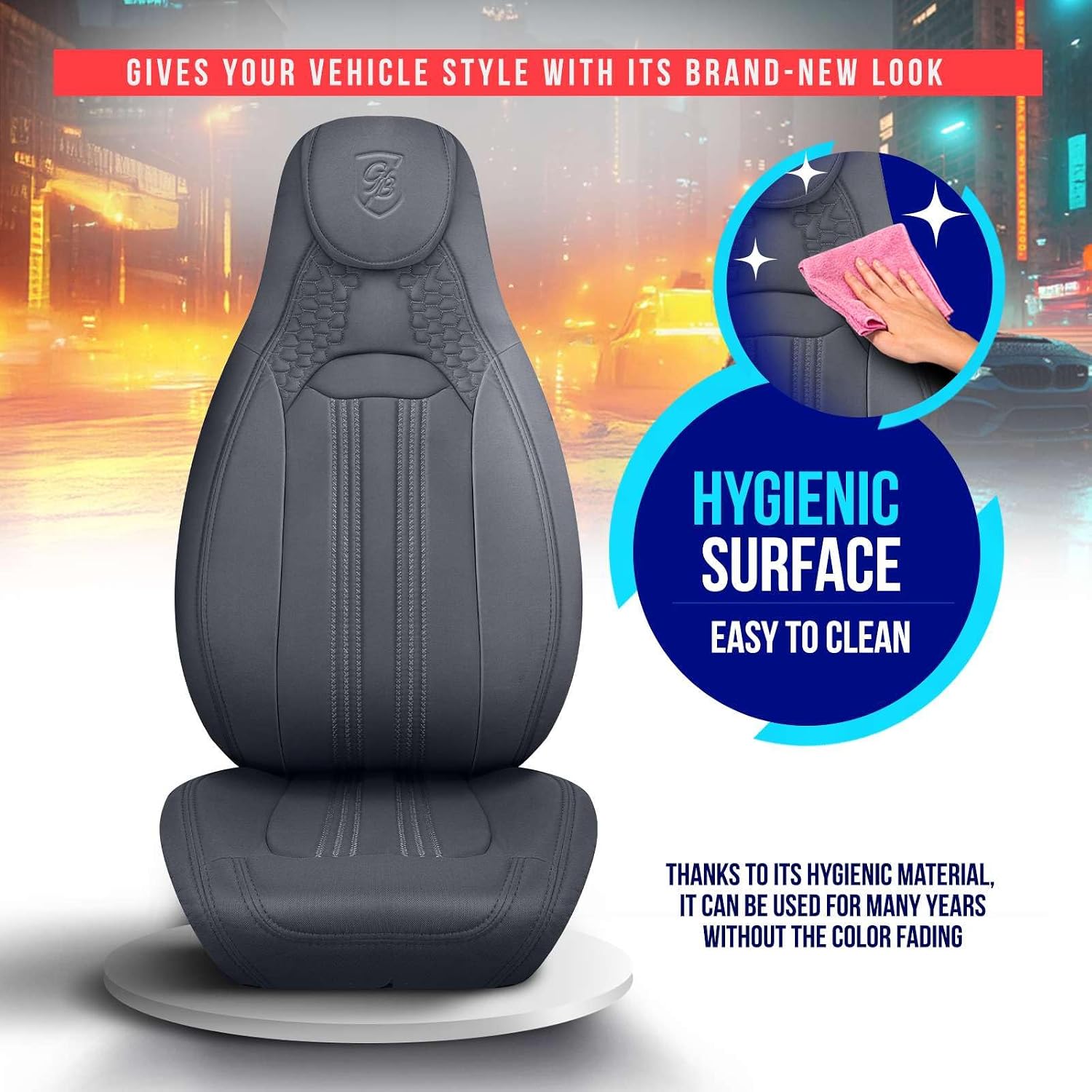 Premium Car Seat Covers Front Seat, Jarse Car Seat Cover for SUV, Cars, Most Pickups, Car Seat Protector, Car Seat Covers Front Seats