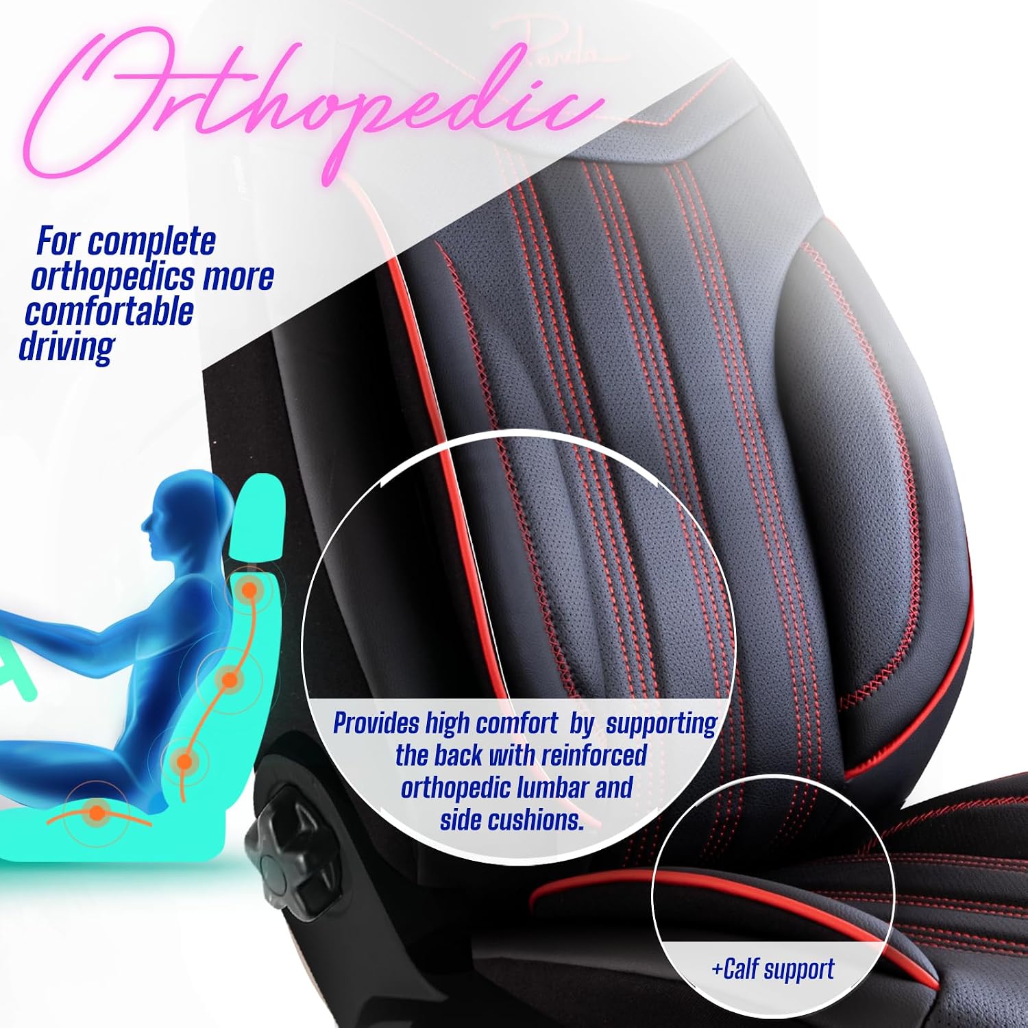 Premium Car Seat Covers for Jeep Wrangler 2000-2026, Nappa Leather Car Seat Cover for SUV, Cars, Most Pickups, Car Seat Protector, Car Seat Covers Front Seats