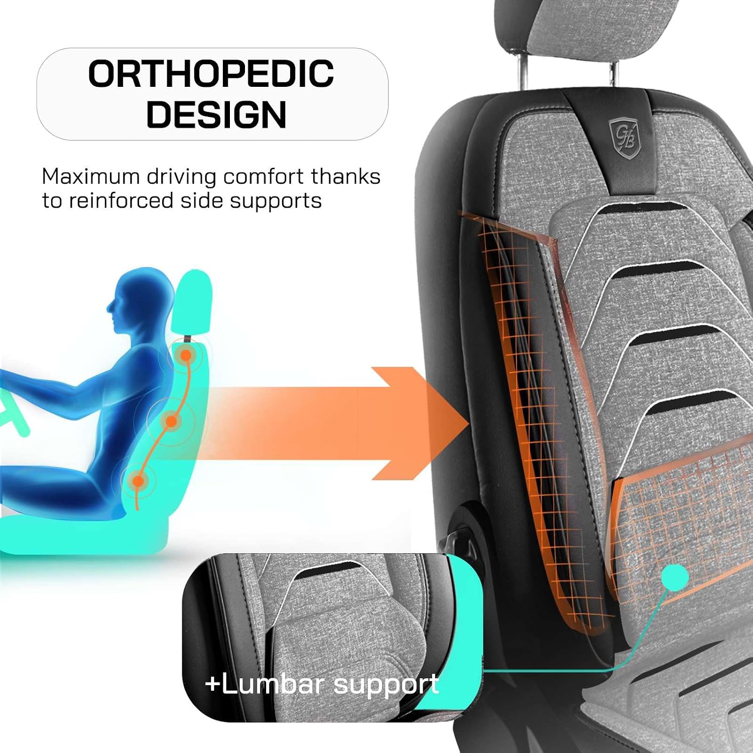 Premium Car Seat Covers Front Seat, Linen Car Seat Cover for SUV, Cars, Most Pickups, Car Seat Protector, Car Seat Covers Front Seats