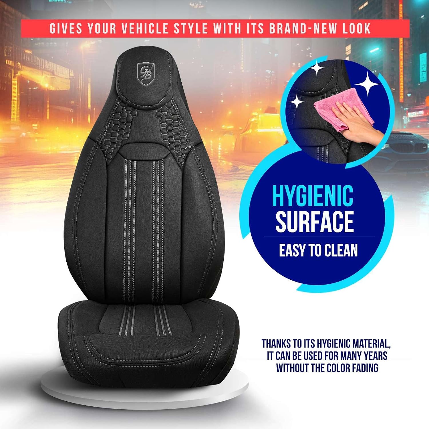 Premium Car Seat Covers Front Seat, Jarse Car Seat Cover for SUV, Cars, Most Pickups, Car Seat Protector, Car Seat Covers Front Seats