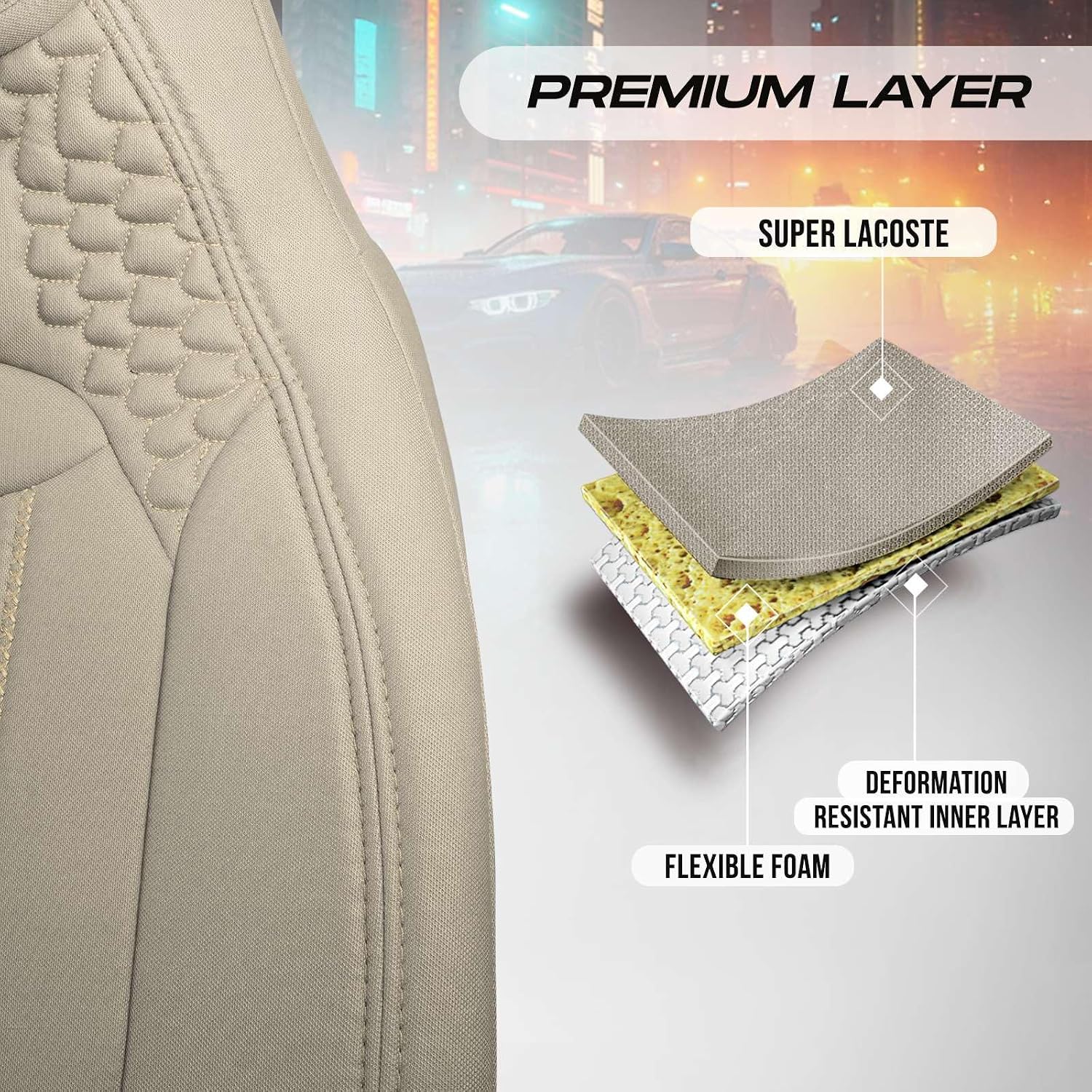 Premium Car Seat Covers Front Seat, Jarse Car Seat Cover for SUV, Cars, Most Pickups, Car Seat Protector, Car Seat Covers Front Seats