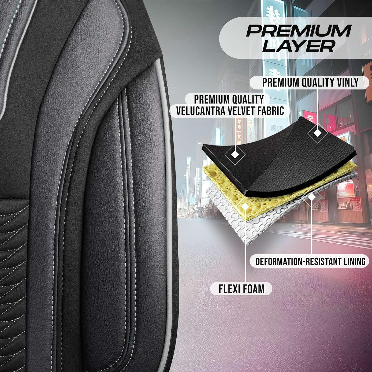Premium Car Seat Covers Front Seat, Cars, Most Pickups, Car Seat Protector, Car Seat Covers Front Seats