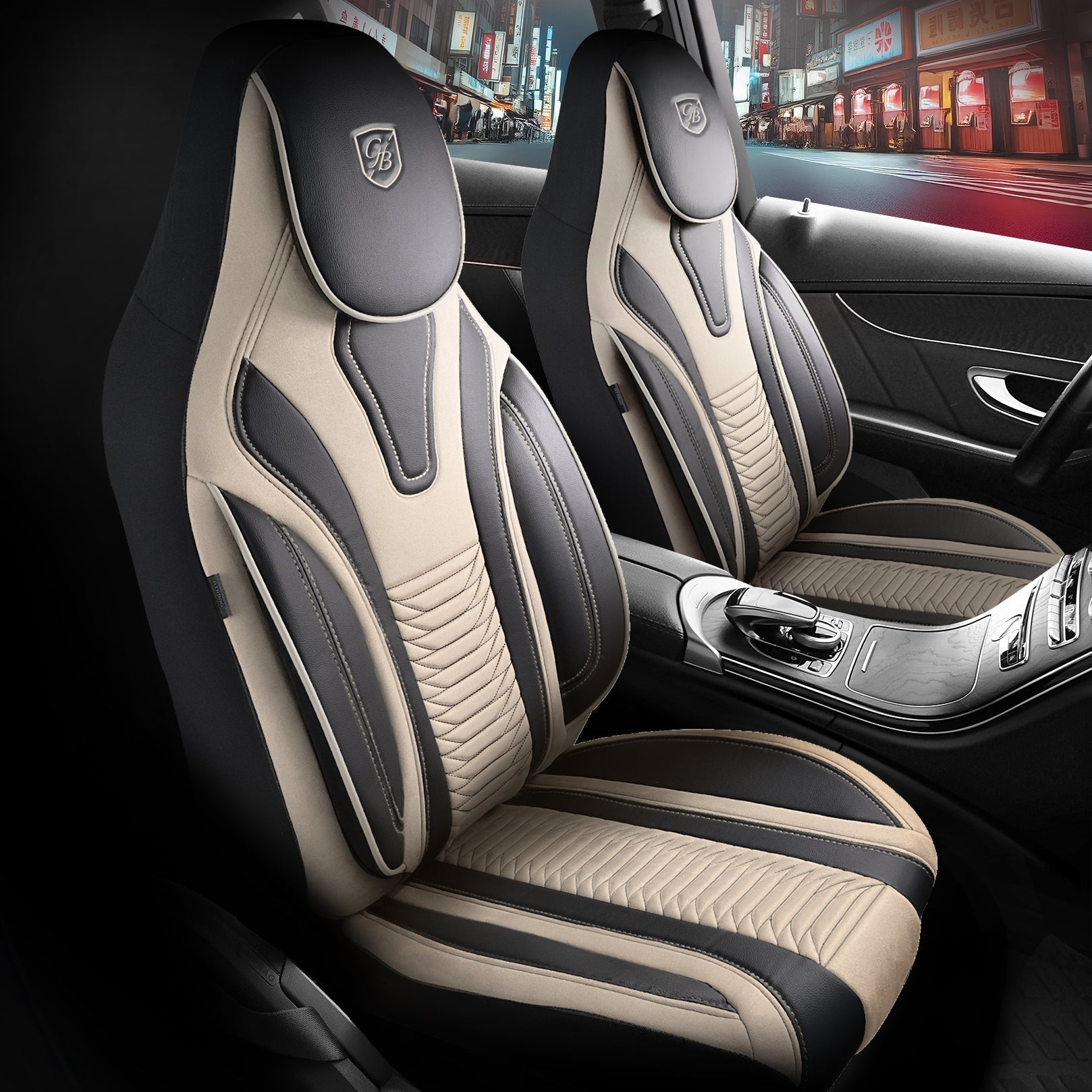 Tokyo Autositzbezüge für BMW 1er, Velours & Leder