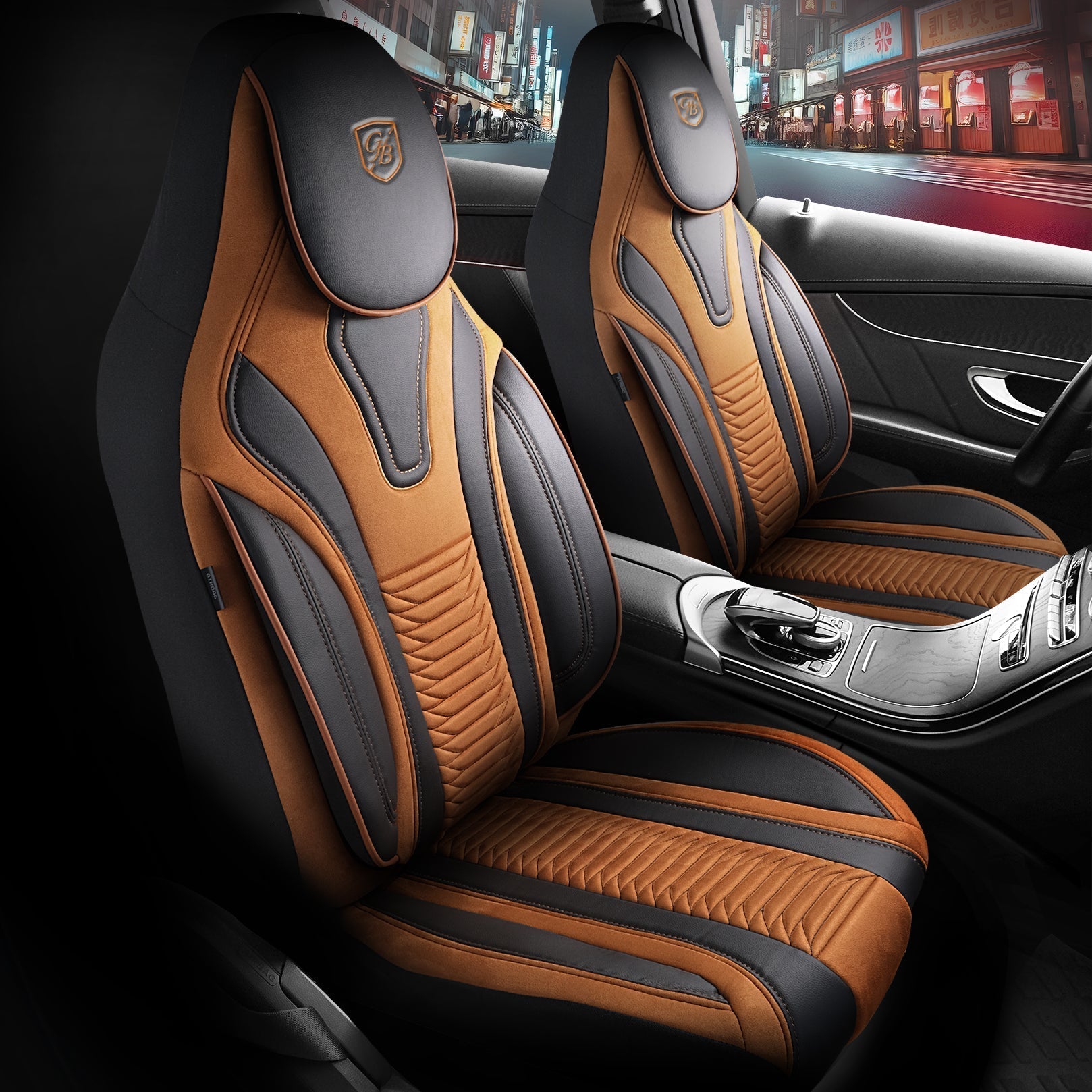 Tokyo Autositzbezüge für BMW 1er, Velours & Leder