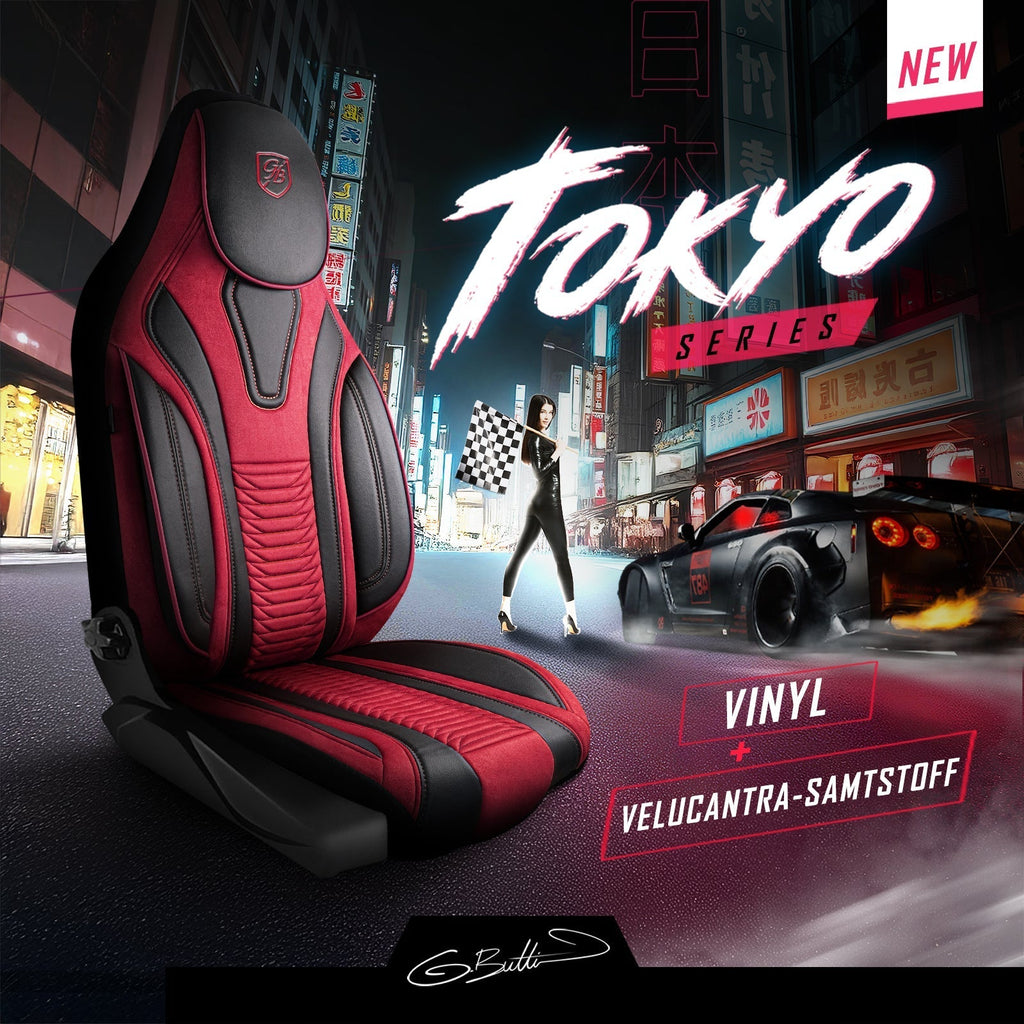 Tokyo Autositzbezüge für BMW 1er, Velours & Leder