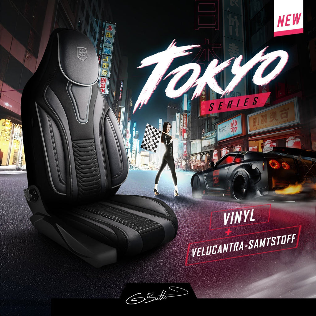 Tokyo Autositzbezüge für BMW 1er, Velours & Leder