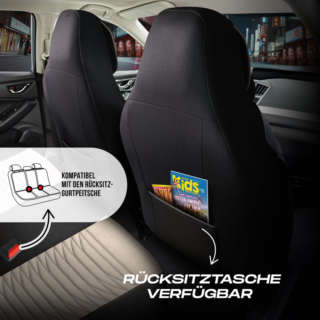 Tokyo Autositzbezüge für BMW 1er, Velours & Leder
