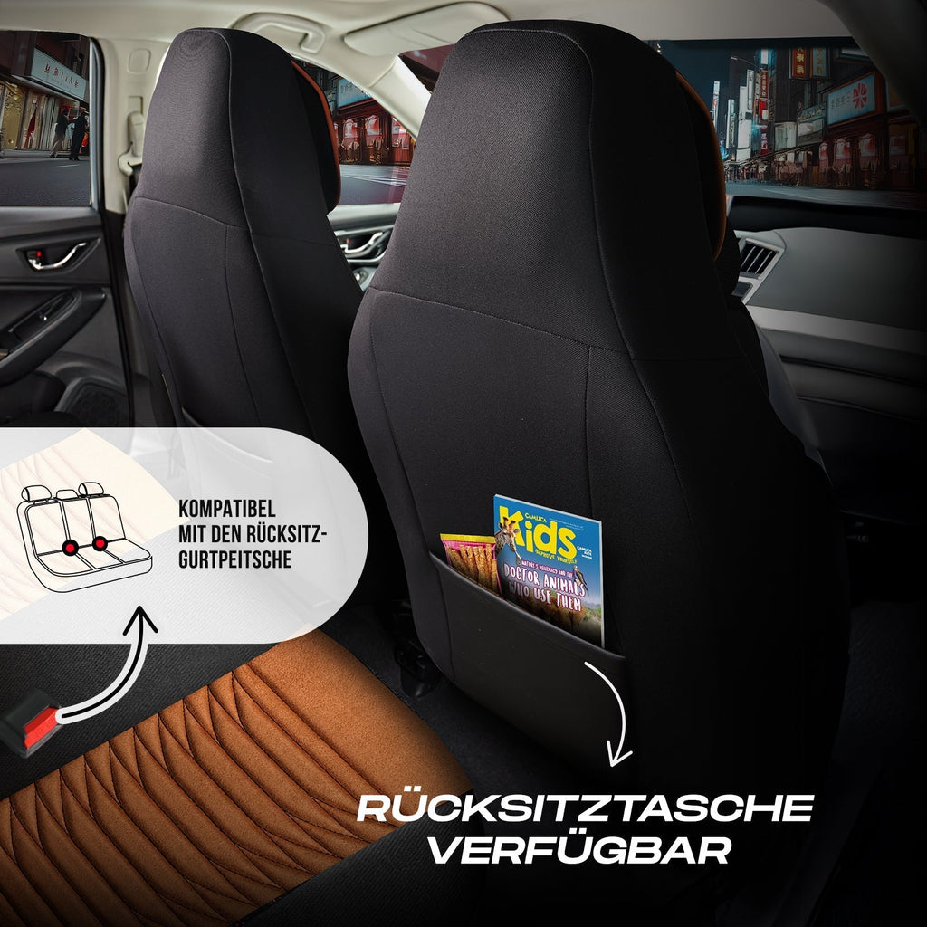 Tokyo Autositzbezüge für BMW 1er, Velours & Leder