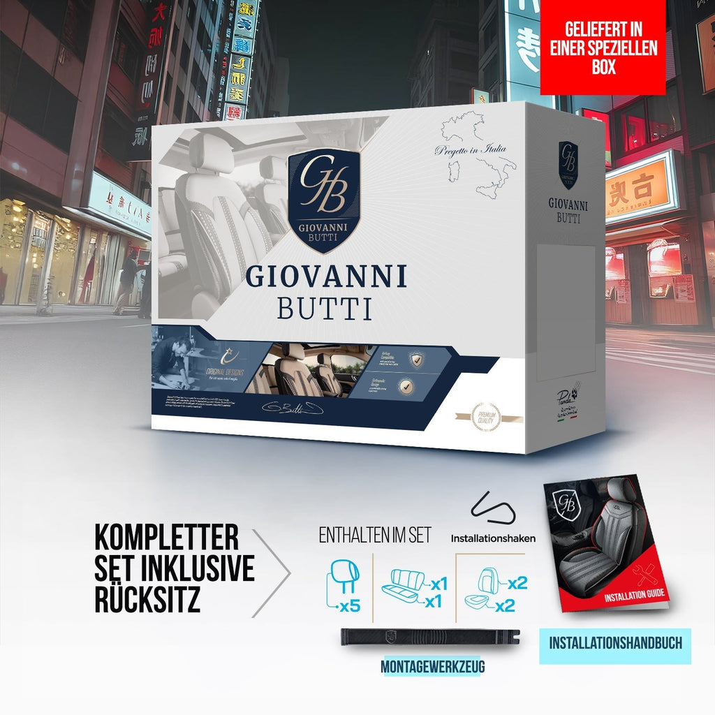 Tokyo Autositzbezüge für BMW 1er, Velours & Leder