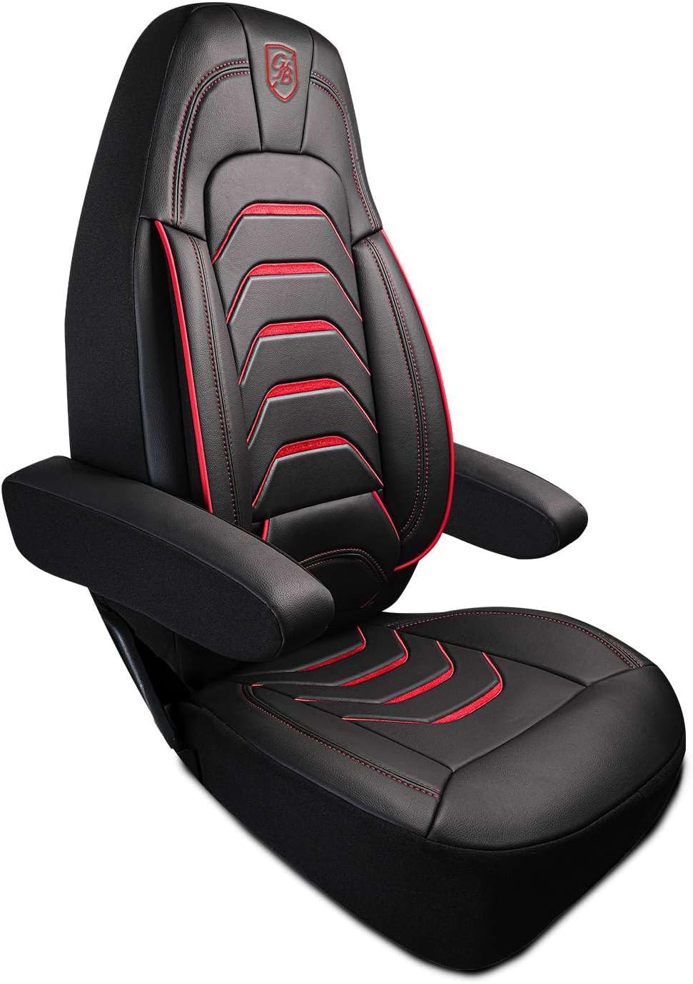 Custom Fit Truck Seat Cover for Peterbilt 579, 567, Premium Vinyl Fabric, Includes Armrest Covers and Assebly Tool