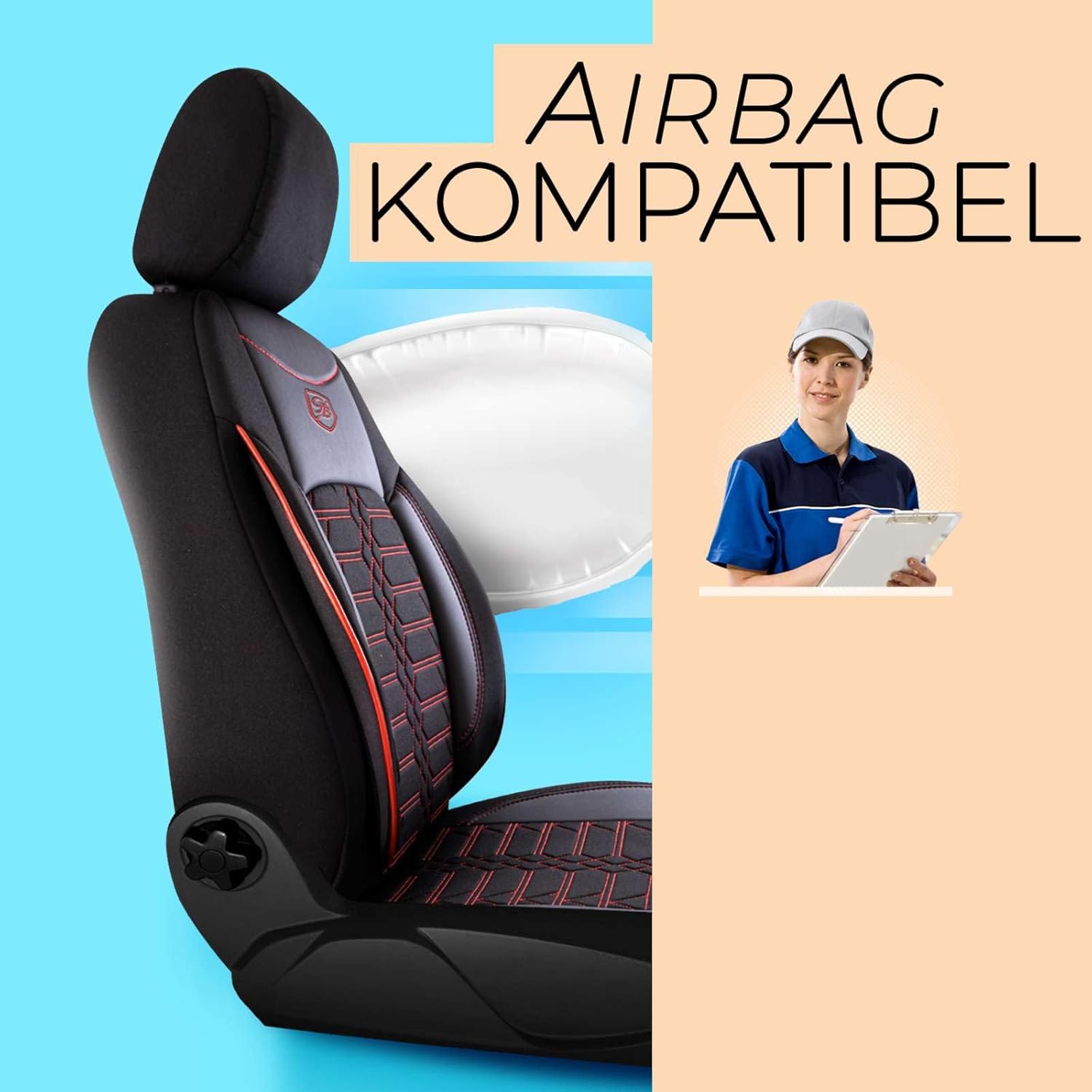 Venice Autositzbezüge für VW Touran, Jacquard Sitzauflage
