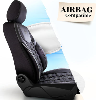 Premium Car Seat Covers for Jeep Wrangler 2000-2026, Jacquard Car Seat Cover for SUV, Cars, Most Pickups, Car Seat Protector, Car Seat Covers Front Seats