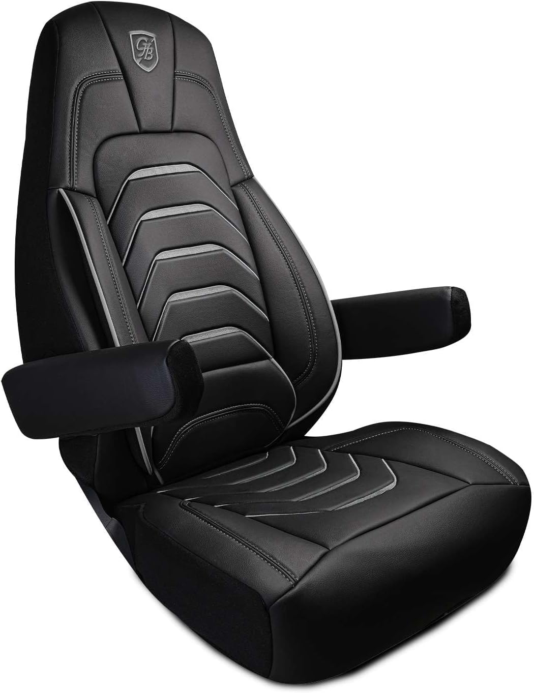 Custom Fit Truck Seat Cover for Cascadia 33”, Premium Vinyl Fabric, Includes Armrest Covers and Assebly Tool