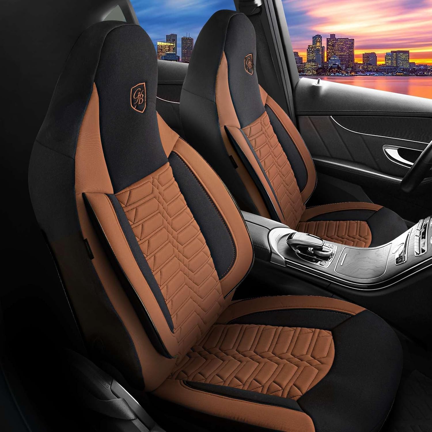 Polygon Autositzbezüge für BMW 1er, Lacoste-Stoff