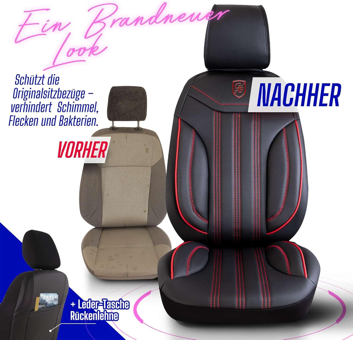 Miami Autositzbezüge für BMW 1er, Leder