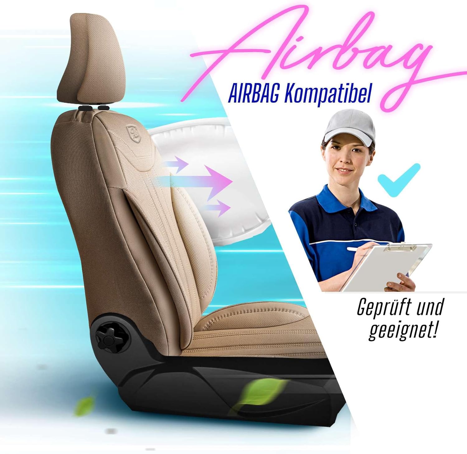 Miami Autositzbezüge für BMW 1er, Leder