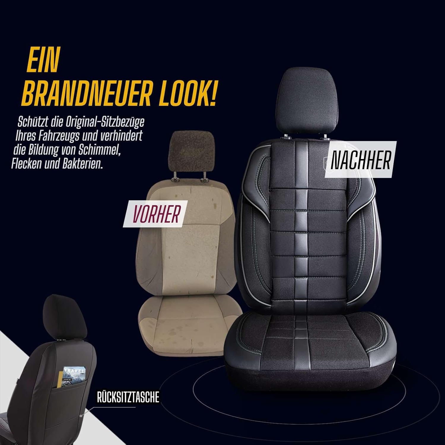 Everest Autositzbezüge für BMW 1er – Jacquard Sitzauflage