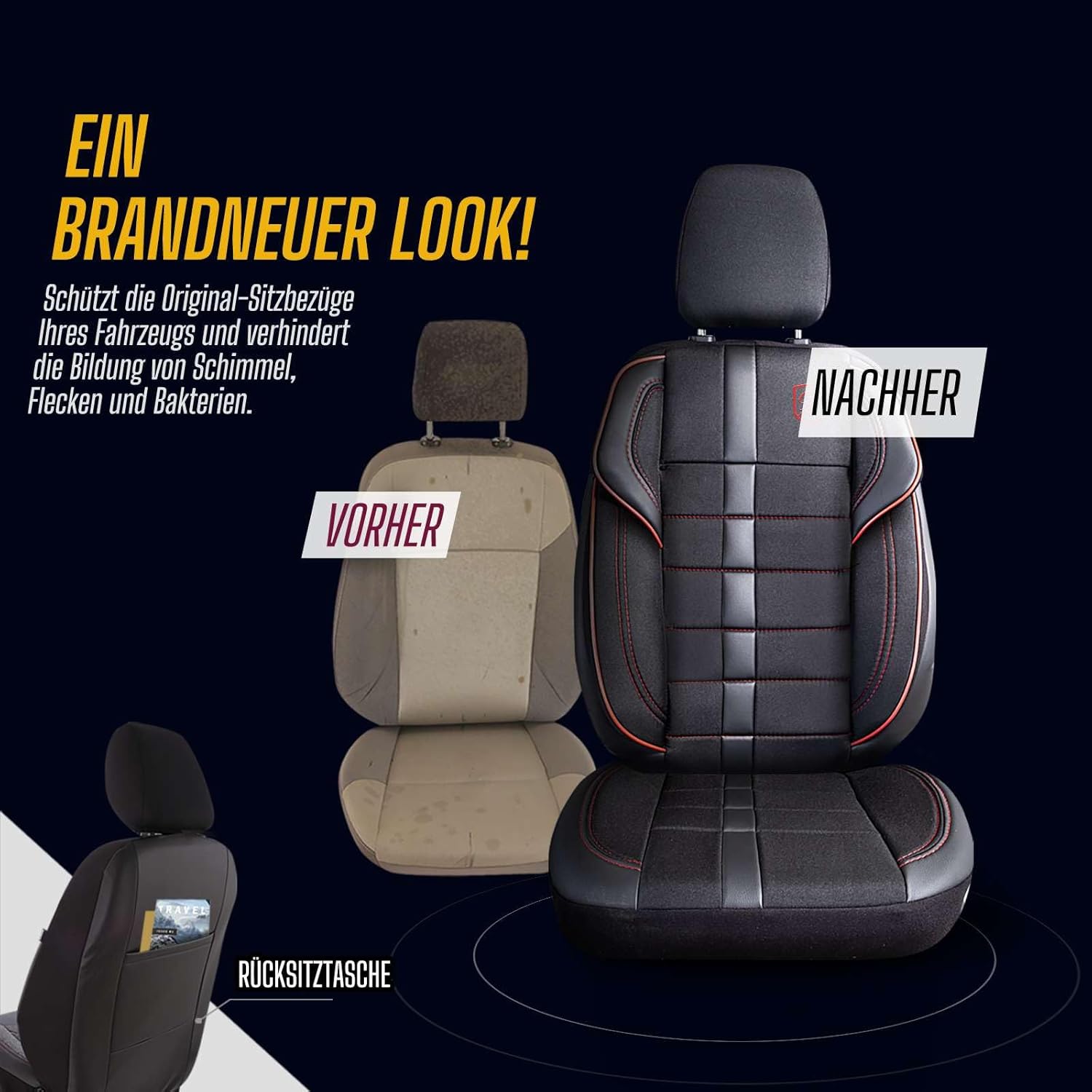 Everest Autositzbezüge für BMW 1er – Jacquard Sitzauflage