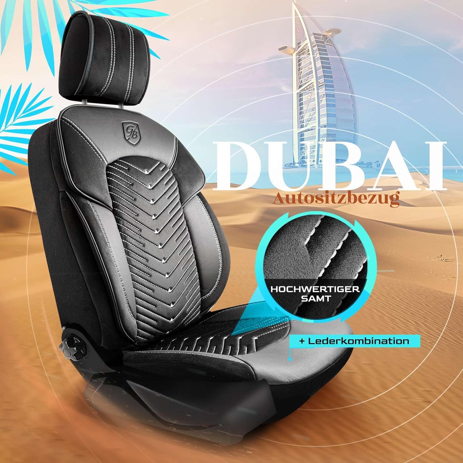 Dubai Autositzbezüge für BMW 1er, Samt