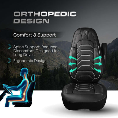 Custom Fit Truck Seat Cover for Peterbilt 579, 567, Premium Vinyl Fabric, Includes Armrest Covers and Assebly Tool