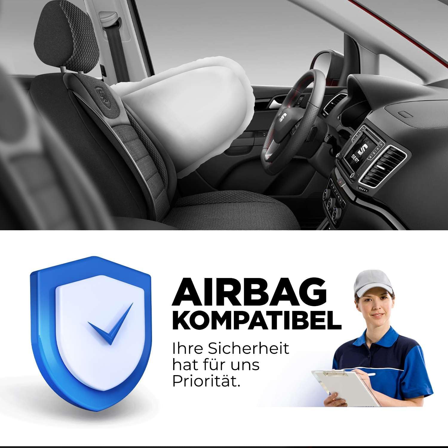 Prestij Autositzbezüge für BMW 1er, Webstoff