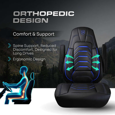 Custom Fit Truck Seat Cover for Cascadia 33”, Premium Vinyl Fabric, Includes Armrest Covers and Assebly Tool