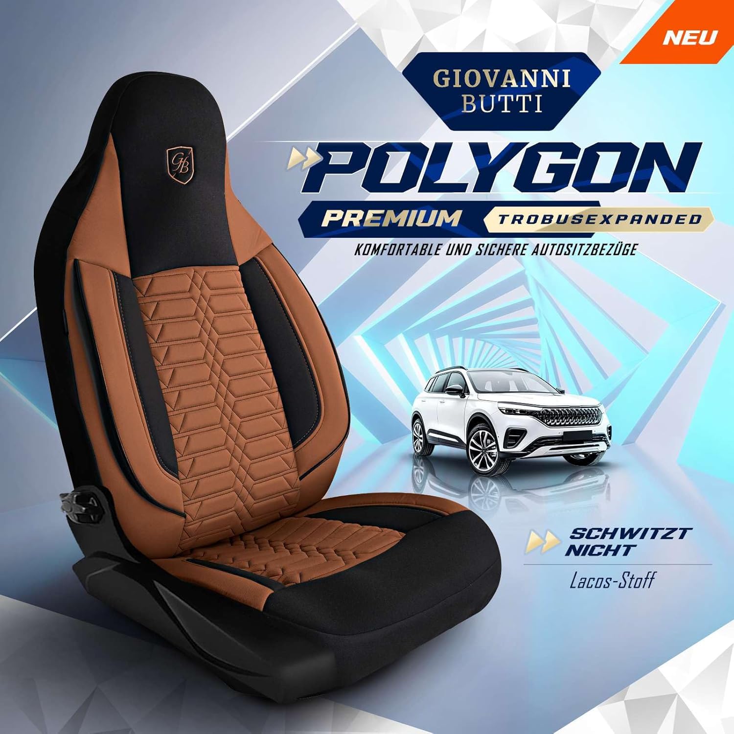 Polygon Autositzbezüge für BMW 1er, Lacoste-Stoff