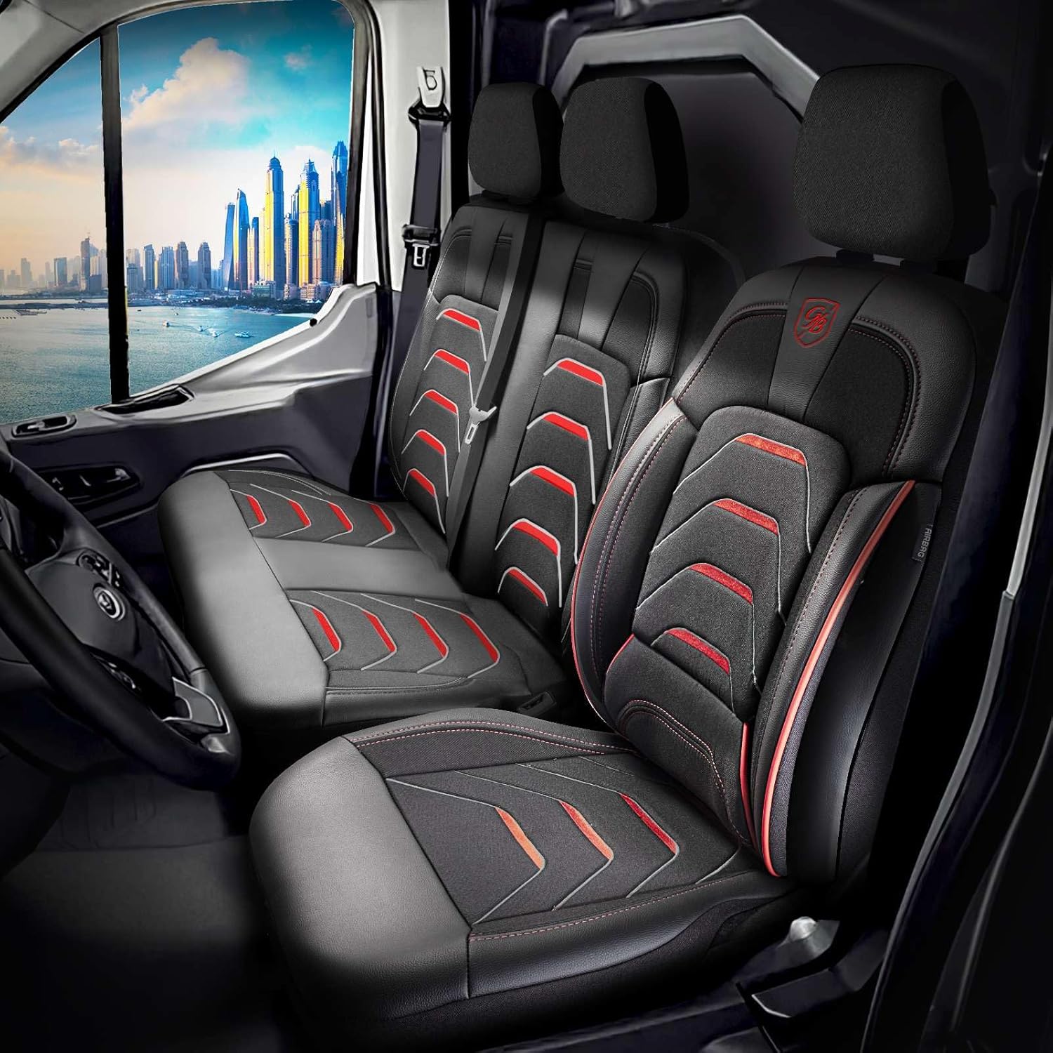 Autositzbezüge Universal 2+1 für Peugeot Boxer (2014-2026), Leinen