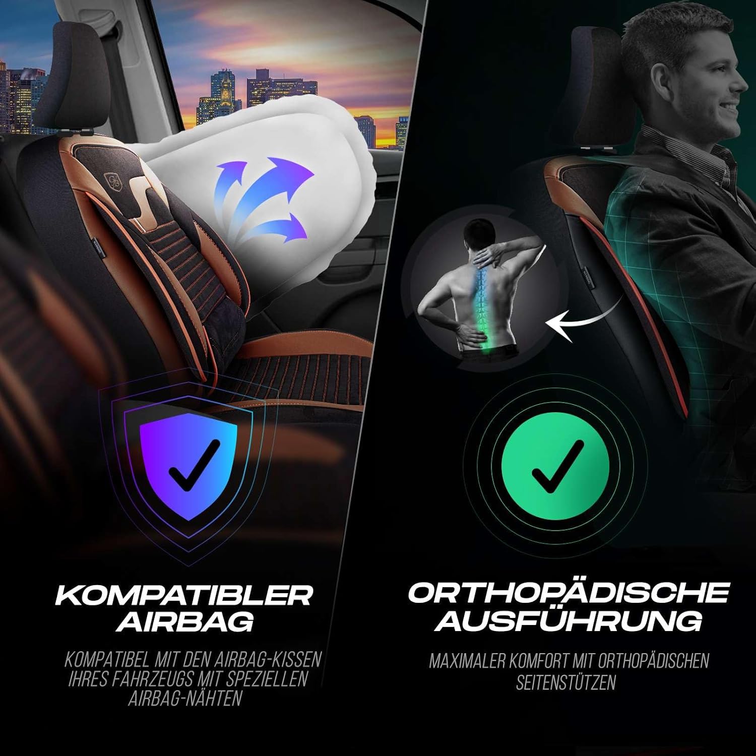 Boston Autositzbezüge für BMW 1er, Velours