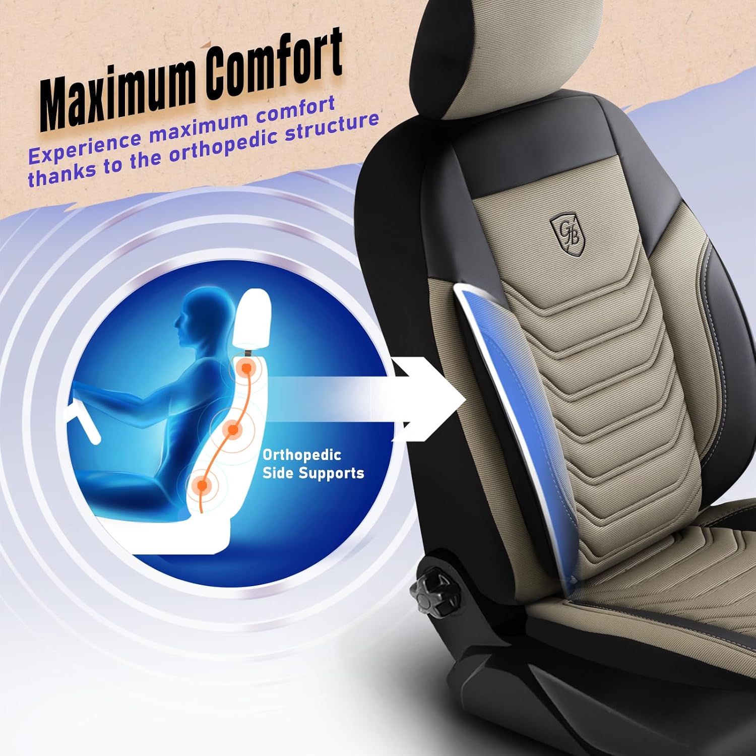 Premium Car Seat Covers Full Set, Piqué Fabric Car Seat Cover for SUV, Cars, Most Pickups, Car Seat Protector, Car Seat Covers Full Set
