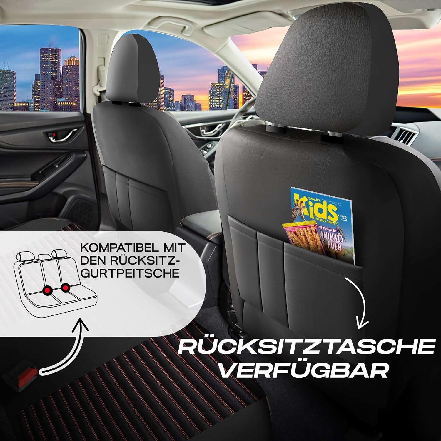 Lizbon Autositzbezüge für BMW 1er, Alcantara