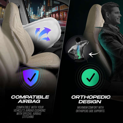 Premium Car Seat Covers Front Seat, Linen Car Seat Cover for SUV, Cars, Most Pickups, Car Seat Protector, Car Seat Covers Front Seats