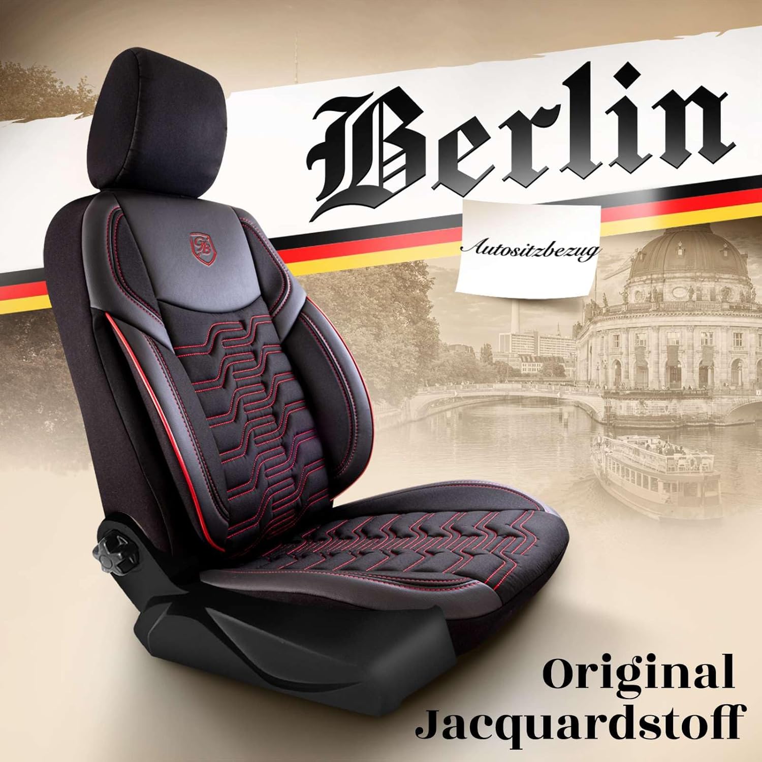Berlin Autositzbezüge für BMW 1er, Jacquard Sitzauflage