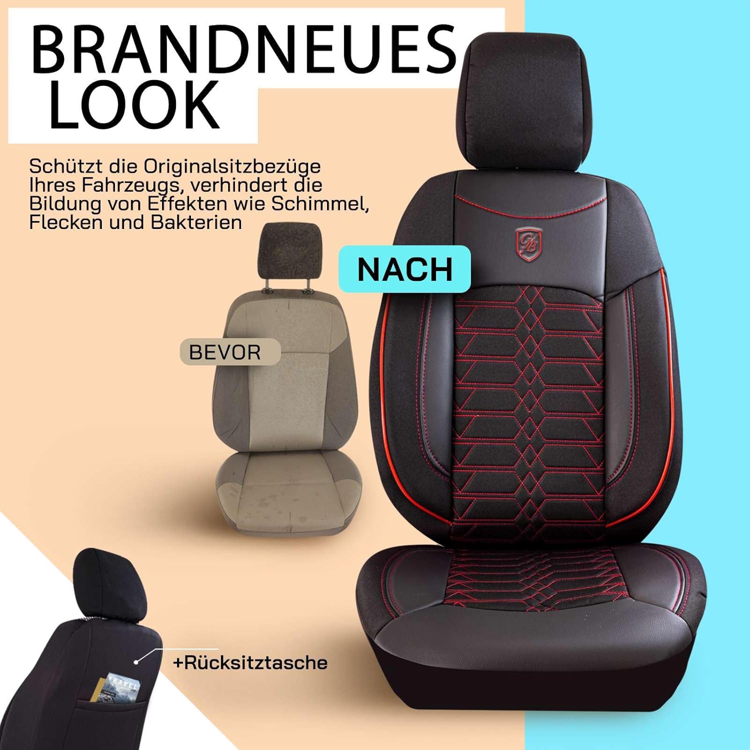 Venice Autositzbezüge für VW Passat, Jacquard Sitzauflage