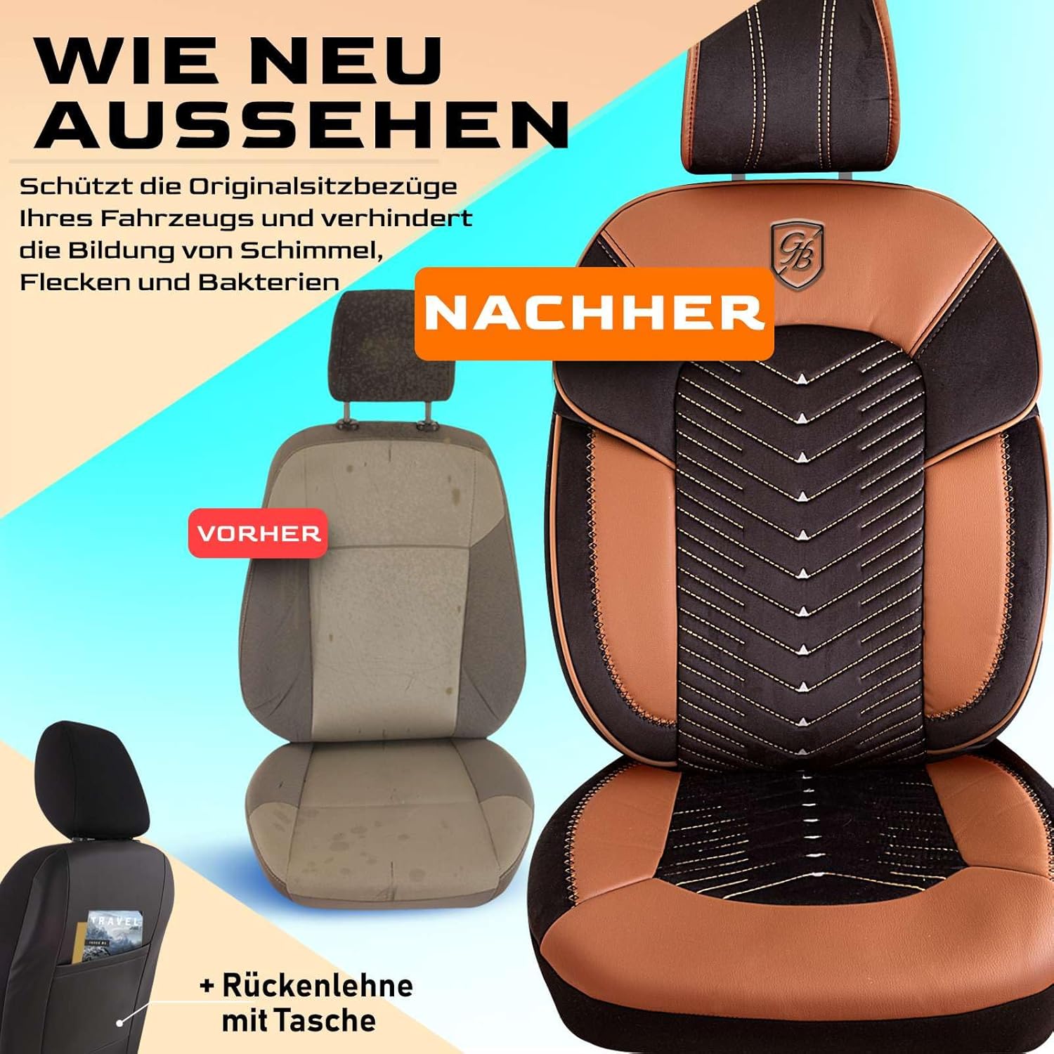 Dubai Autositzbezüge für BMW 1er, Samt