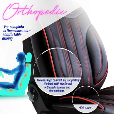 Premium Car Seat Covers for Ford Explorer 2001-2026, Nappa Leather Car Seat Cover for SUV, Cars, Most Pickups, Car Seat Protector, Car Seat Covers Front Seats