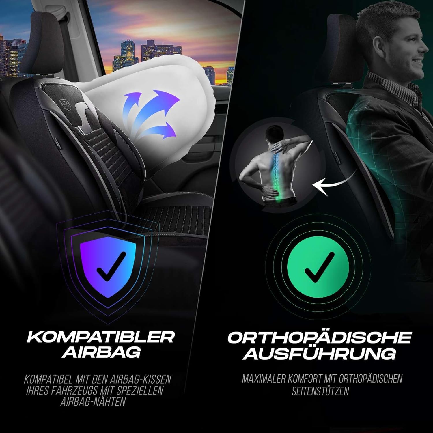 Boston Autositzbezüge für BMW 1er, Velours