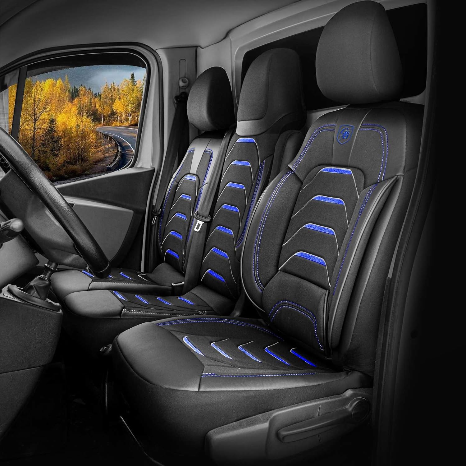 Autositzbezüge Universal 2+1 für Fiat Talento (2016-2020), Leinen