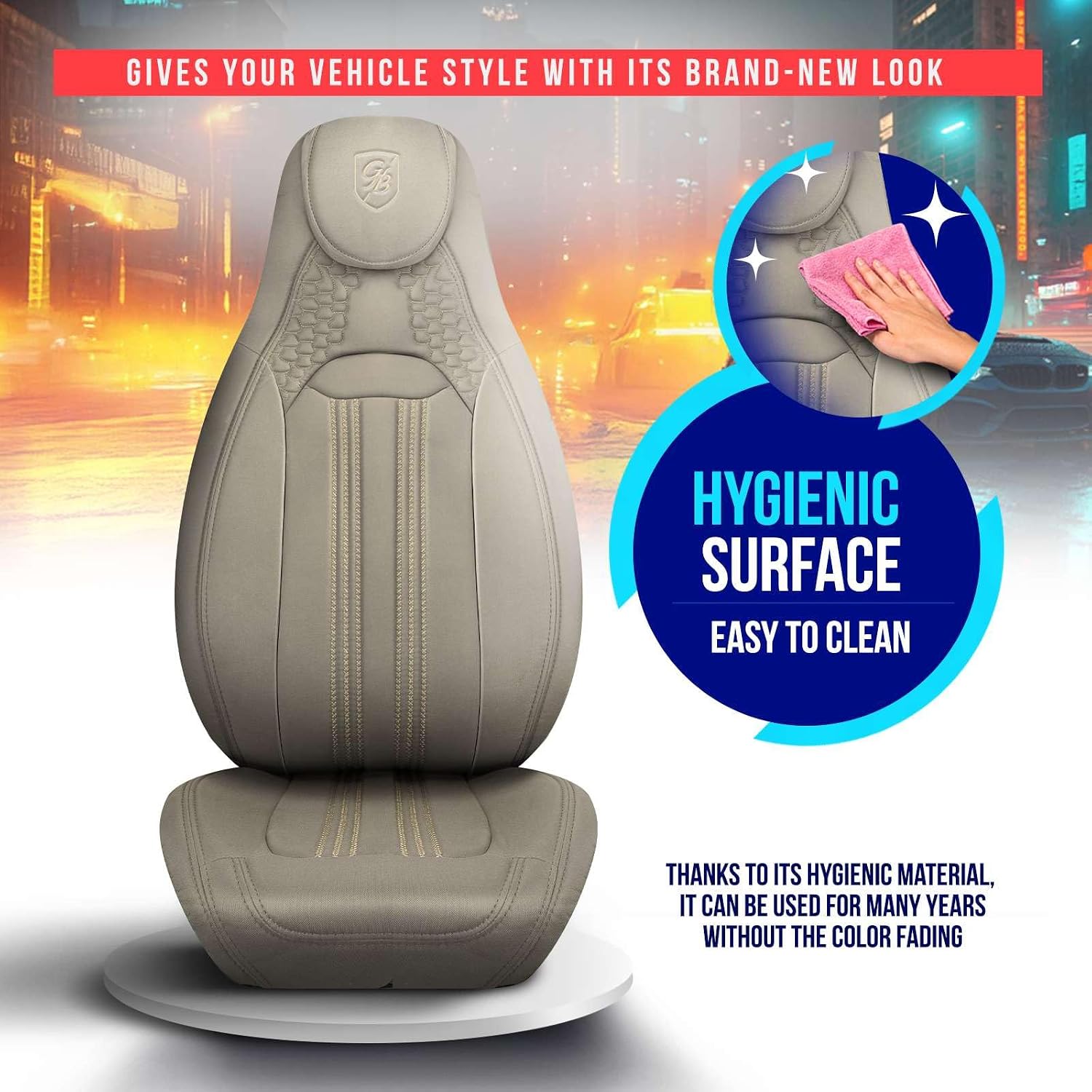 Premium Car Seat Covers Front Seat, Jarse Car Seat Cover for SUV, Cars, Most Pickups, Car Seat Protector, Car Seat Covers Front Seats