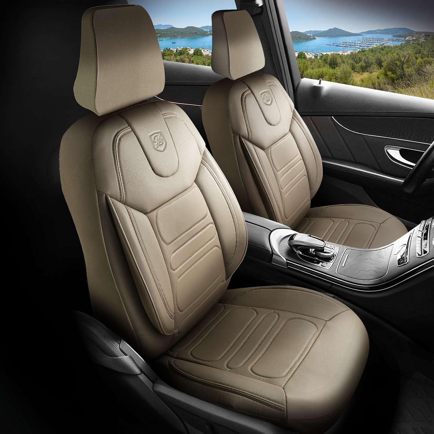 Premium Car Seat Covers for Subaru Forester 2007-2026, Nappa Leather Car Seat Cover for SUV, Cars, Most Pickups, Car Seat Protector, Car Seat Covers Front Seats