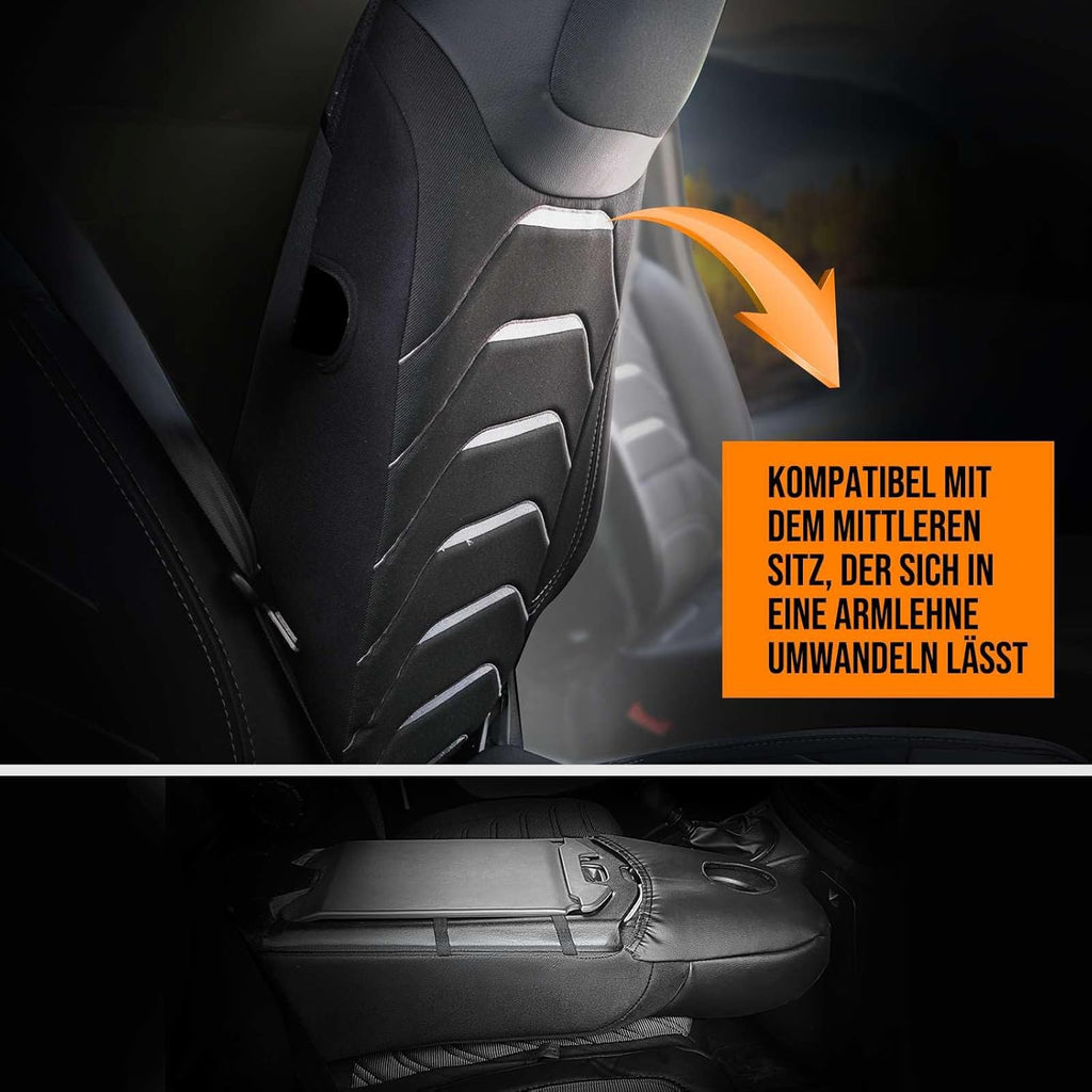 Autositzbezüge Universal 2+1 für Citroen Jumper (2014-2026), Leinen