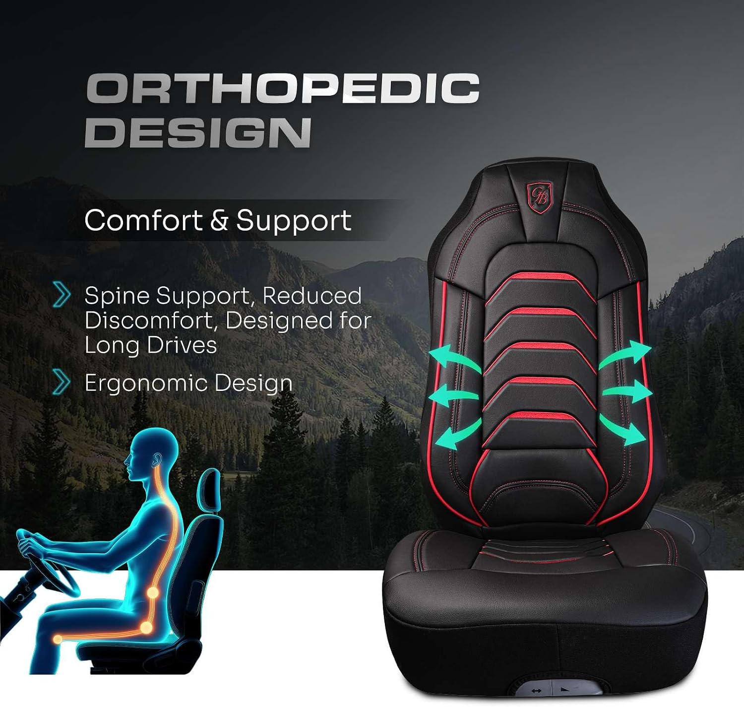 Custom Fit Truck Seat Cover for Kenworth T680, T880, W990, Premium Vinyl Fabric, Includes Armrest Covers and Assebly Tool