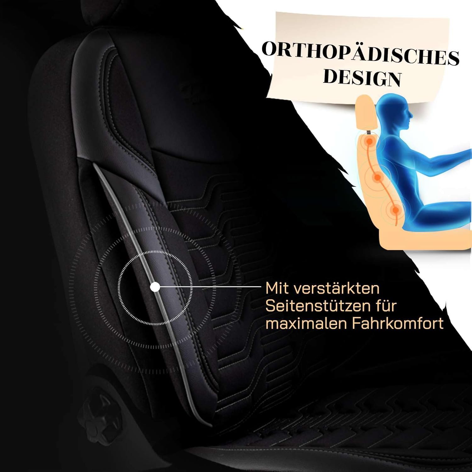 Berlin Autositzbezüge für BMW 1er, Jacquard Sitzauflage