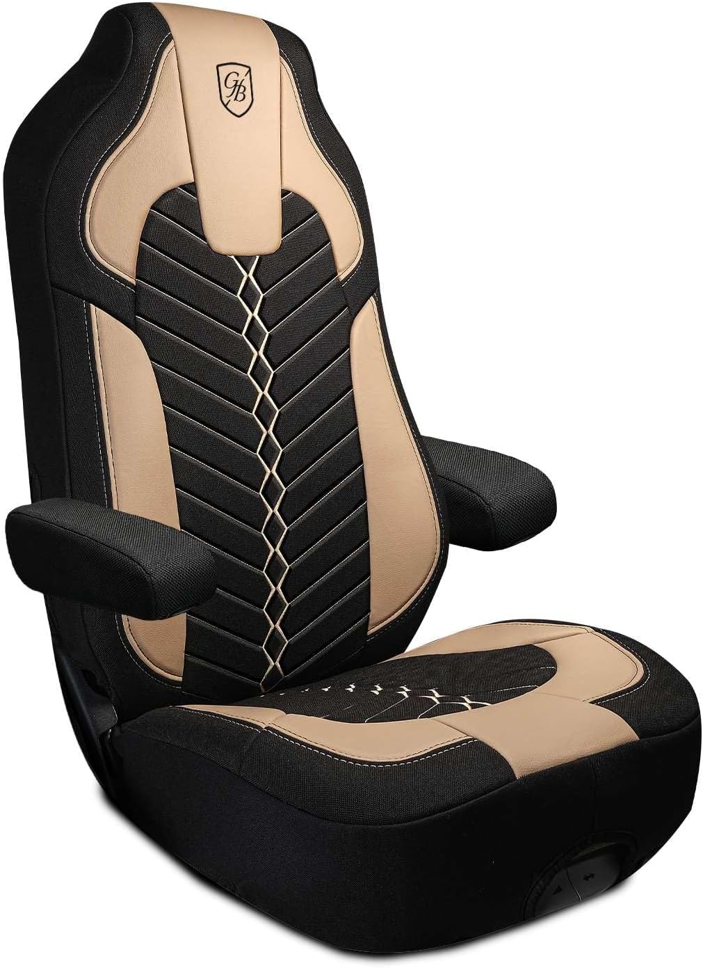 Custom Fit Truck Seat Cover for Kenworth T680, T880, W990, Linen Fabric, Includes Armrest Covers and Assebly Tool