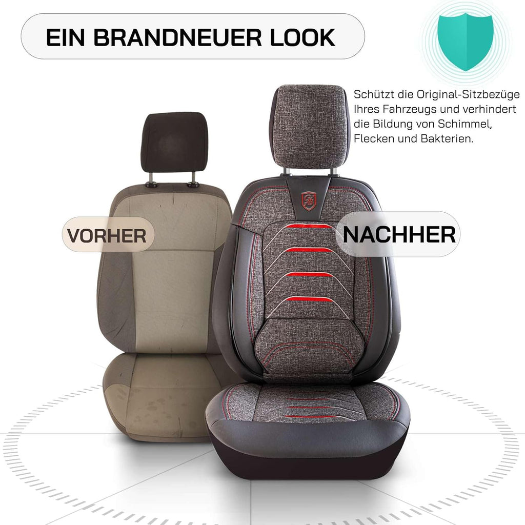 Bodrum Autositzbezüge für BMW 1er, Leinen