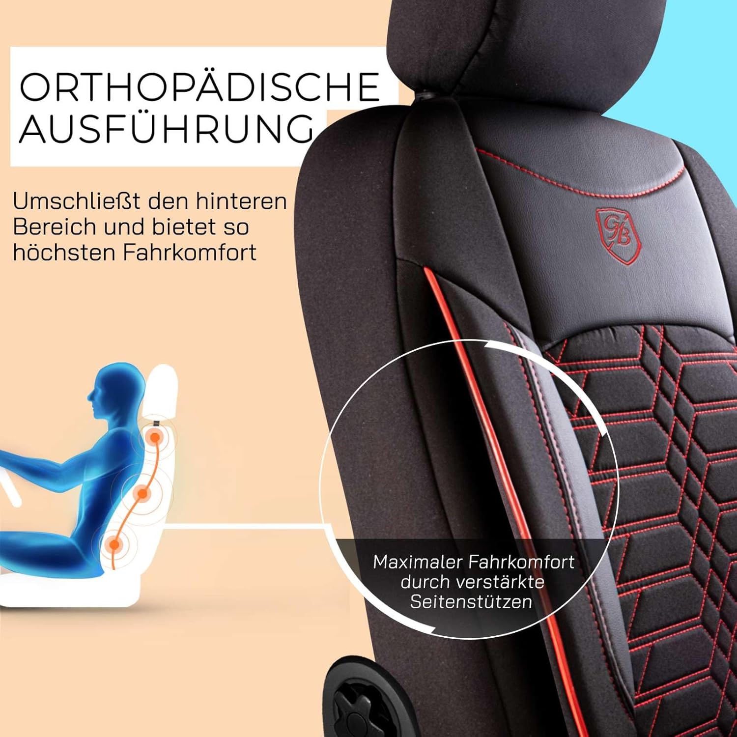 Venice Autositzbezüge für VW Jetta, Jacquard Sitzauflage