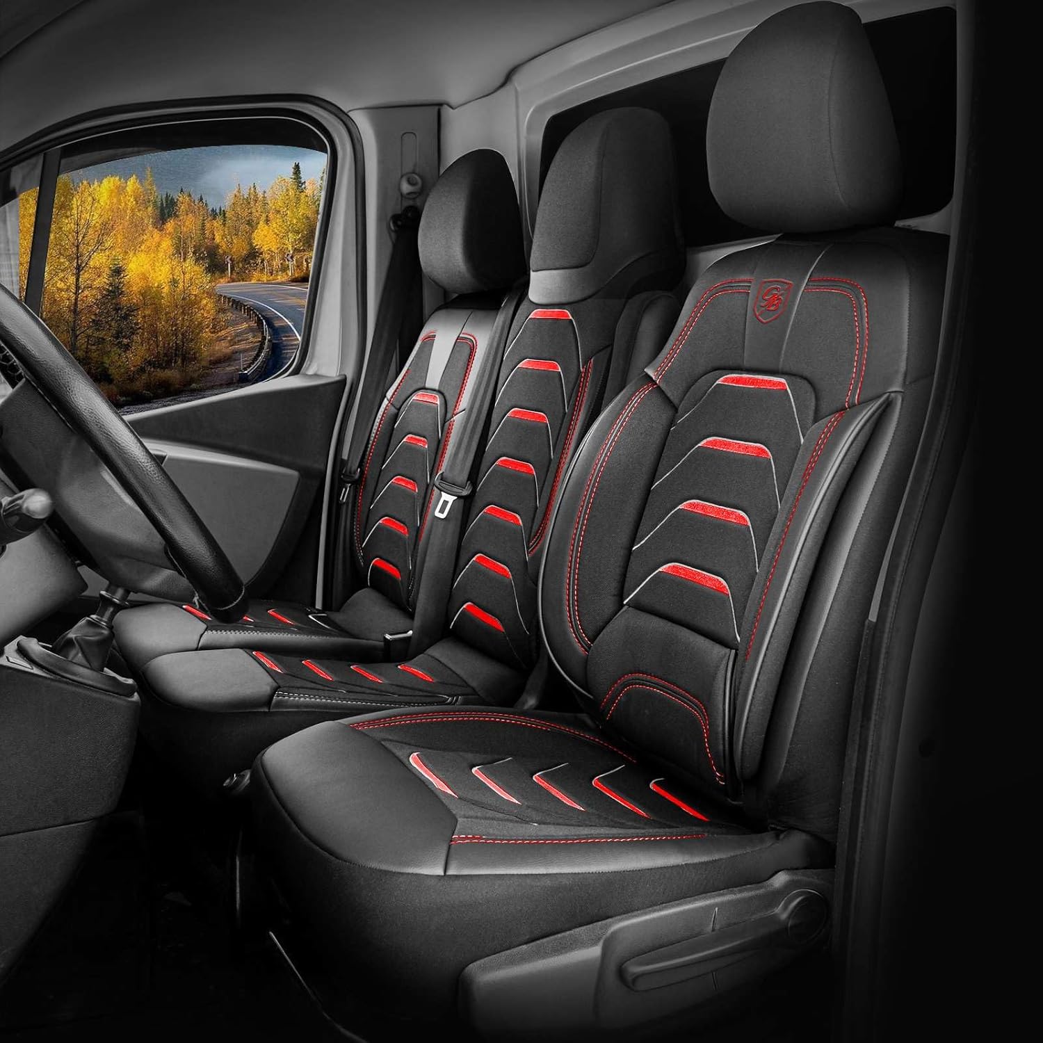 Autositzbezüge Universal 2+1 für Fiat Talento (2016-2020), Leinen