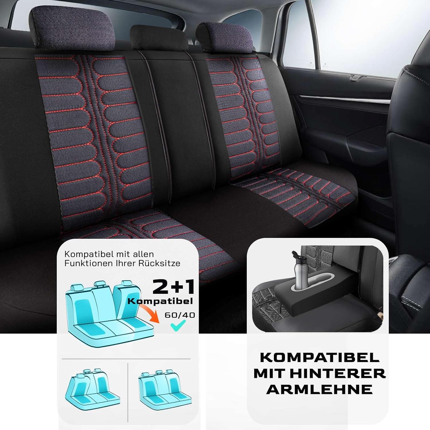 Londra Autositzbezüge für BMW 1er, Jacquard Sitzauflage
